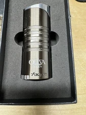 Xikar Ellipse Triple Jet Cigar Lighter Oliva Series V - Gunmetal & Chrome - New