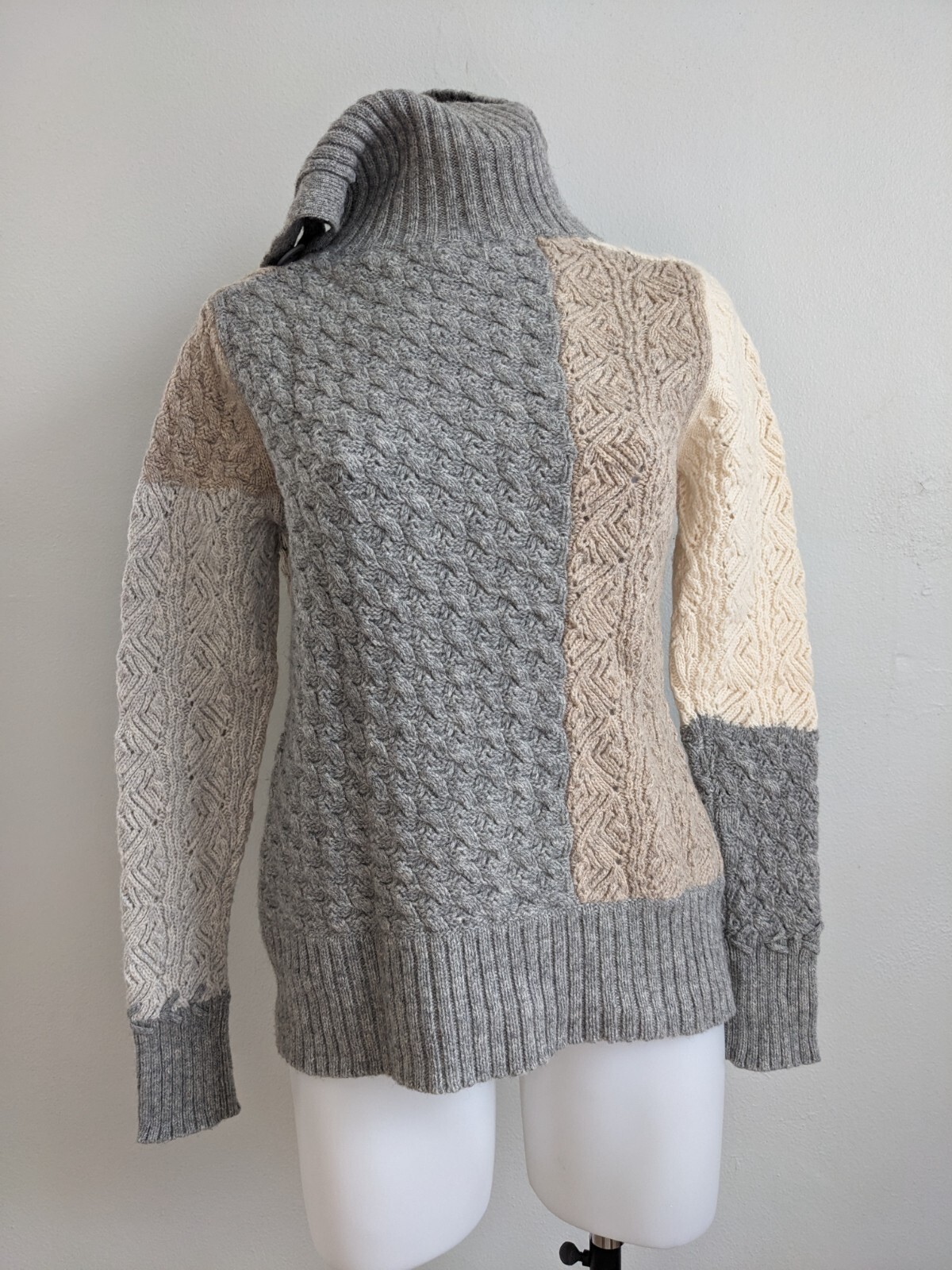 Sundance Size Medium Lambswool Patchwork Saco Swe… - image 5