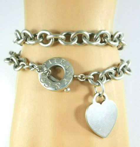 925 HEART TAG TOGGLE NECKLACE Sterling 