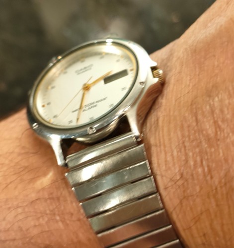 1989 Vintage Original Casio Quartz Alarm MMA-10W Module 343- Analogue & Digital - Picture 12 of 24