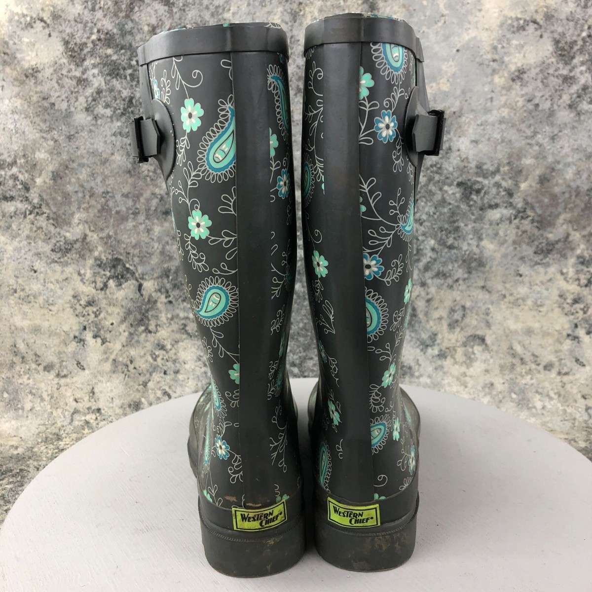 Western Chief Women’s Waterproof Tall Rain Boots – Printed Rubber Rain Boots With Cozy Lining & Traction Sole