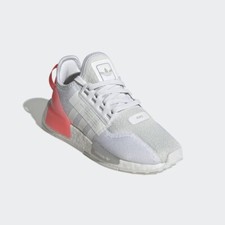 Adidas NMD R1 V2 Low J White Big Kid's Athletic Running Shoes GW3554