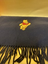 The Disney Store Winnie The Pooh 100 Ultra Fine Wool Scarf Embroidered 52  USA