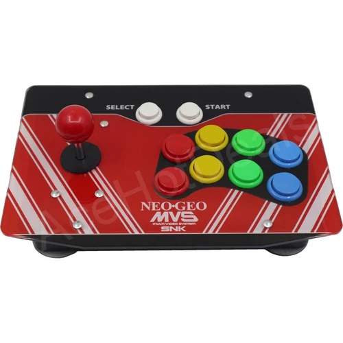 RAC-J500S 10 Buttons Arcade Joystick USB Wired Acrylic NEO GEO MVS Panel For PC