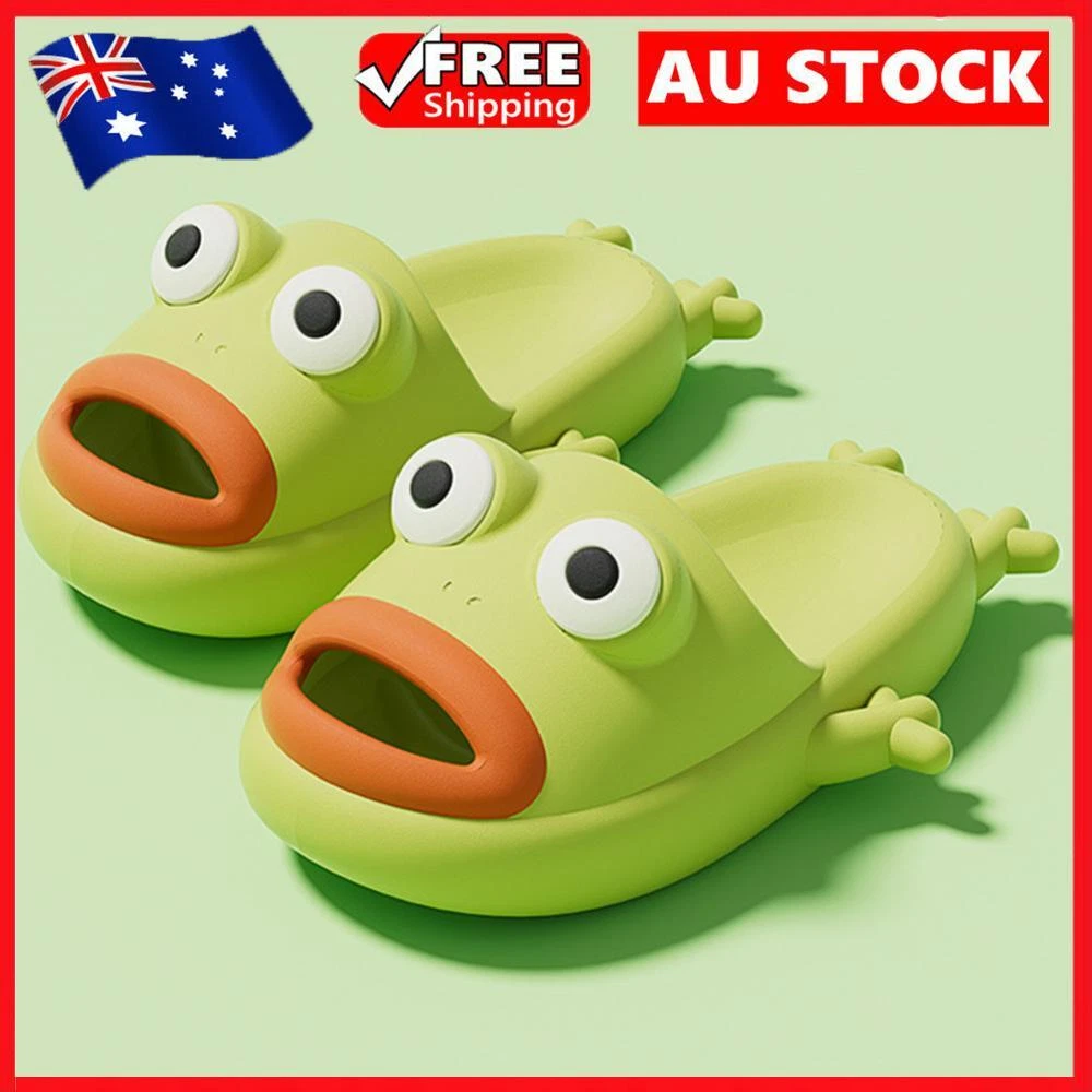 Soft Frog Slippers Thick Platform Flip Flops Breathable Frog