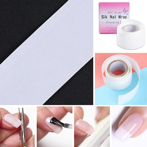 Fiberglas Nägel Reparatur, Silk Fiberglass Nail Extensions, Nagelkleber Aufklebe - Bild 2 von 7