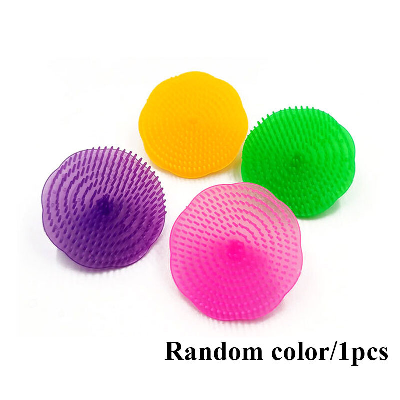 Soft Silicone Hair Shampoo Brush Scalp Massager Head Massage Spa