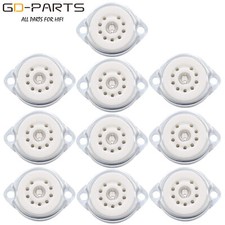 9pin Vacuum Tube Socket for 12AU7 ECC82 ECC83 6922 5670 EL84 Chassis Mount 10PCS
