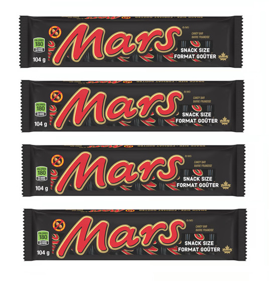 Mars Chocolate Candy Bars 32 pk Fast Shipping Snack Size Canadian Import