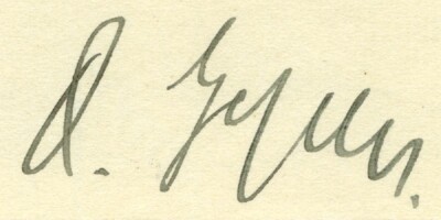 AUTOGRAPH DR. JUR. Otto von Gessler 1926