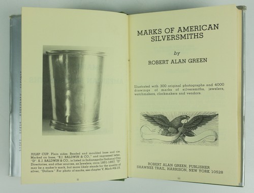 Marks of American Silversmiths HCDJ Robert Alan Green Signed First Edition VG - Bild 3 von 6