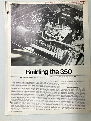 C014 Chevrolet Engine Article Building the 350 4 pages Spring 1980 | eBay