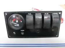 *NEW OEM* 0720 Teleflex Amega Series 2" Fuel Gauge & Panel Switch Assembly 57902