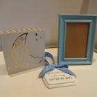 Blue Moon And Stars Picture Frame And Arrow Room Sign Baby Boy nursery Decor — photo 2