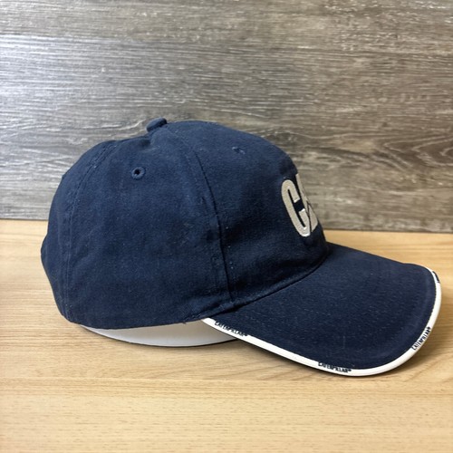 CAT Hat Cap Strap Back Blue Outdoors Work Wear One Size Adjustable Mens - Picture 6 of 9