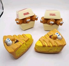 Burger King 1989 Lickety Split Rolling Racers Set of 4 Pie, Chicken Tenders