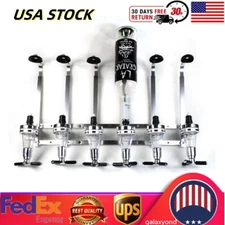 6 Bottle Liquor Dispenser Alcohol Drink Bar Beverage Whiskey Shot Stand Home HOT