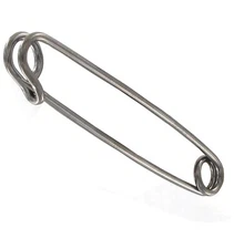 Ky & Co USA Made Safety Style Collar Pin Mens New Gun Metal Tone Bar 2"