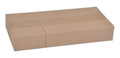 BURI Karton nach Maß 5 cm hoch Versandkarton Faltkarton Schachtel Postkarton Pappe