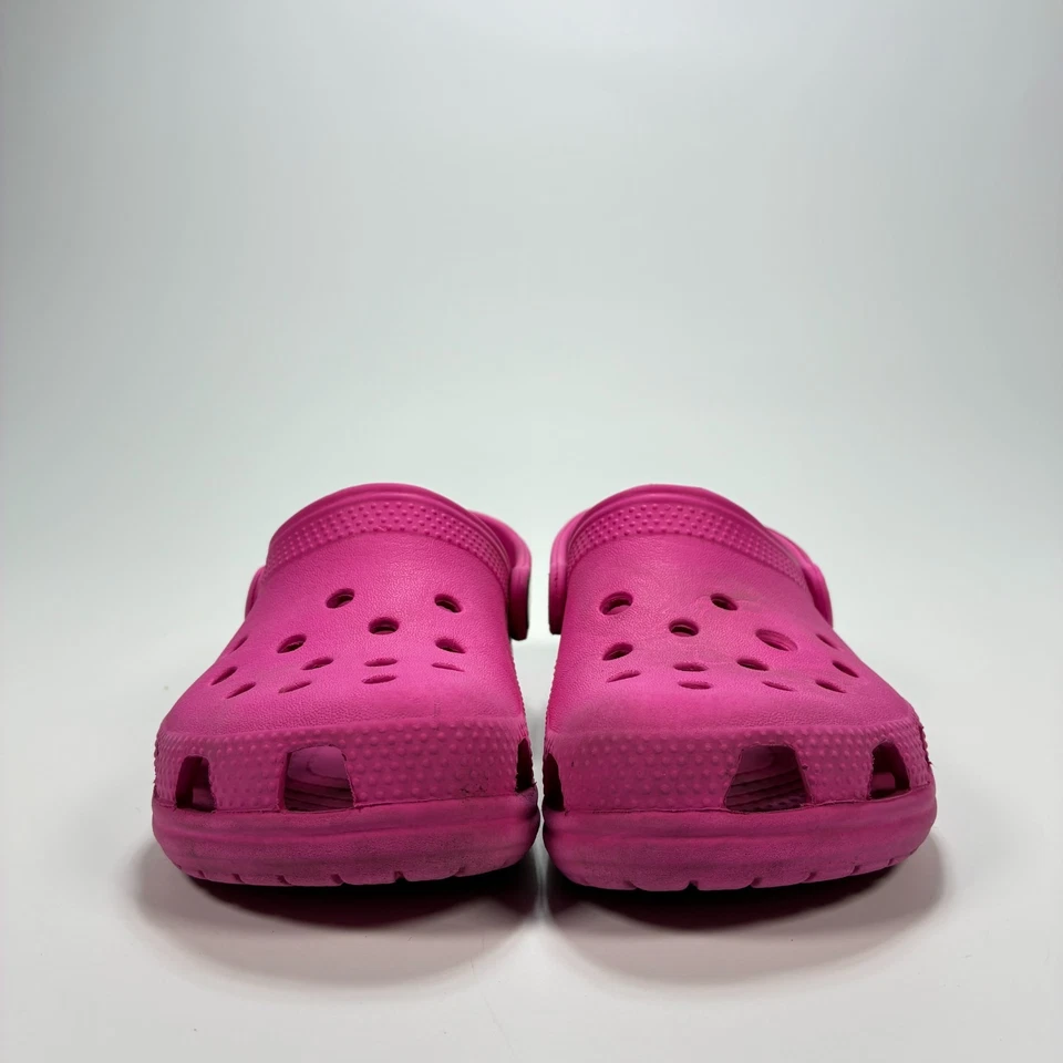 Crocs Classic Clogs Pink Sandals Slip On Comfort Shoes Youth Girls Size C12 - Image 2 of 4