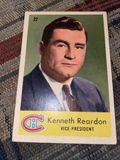 1959-60 NHL HOCKEY CARD KENNETH REARDON PARKHURST MONTREAL CANADIENS AHL OHL WHL