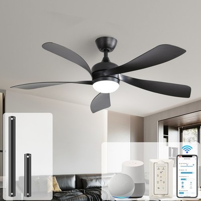 Sofucor 52'' Smart Ceiling Fan with Lights and Remote Work with Alexa/Google/App