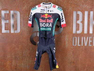 SPECIALIZED RED BULL - BORA HANSGROHE LIGHTWEIGHT SKIN SUIT SS / EINTEILER KURZ