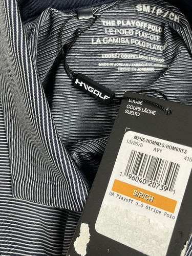 Polo Under Armour Playoff 3.0 rayas para hombre talla S - Imagen 3 de 4