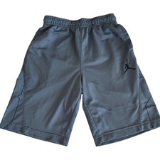 Jordan Boys Gray Dri-FIT Basketball Shorts Jumpman 23 Graphic Size M 10-12 YRS