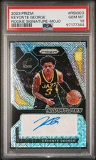 2023 PANINI PRIZM RC SIGNATURES MOJO #RSIGEO KEYONTE GEORGE 4/25 PSA 10