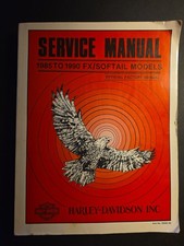 HARLEY DAVIDSON  1985 TO 1990 FX/SOFTAIL OFFICIAL FACTORY MANUAL part#99482-90
