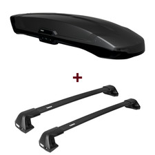 Dachbox Thule Vector L + Dachträger Thule WingBar Edge für Toyota Prius W5 neu