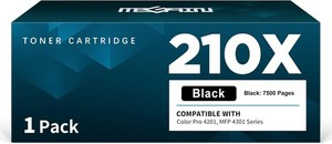 210X Toner with Chip for HP Color Pro 4201dw 4201dn MFP 4301dw 4301fdw W2100X Bl