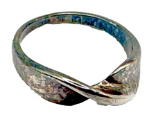 Vintage Sterling Silver 925 Twist Ring Size 8