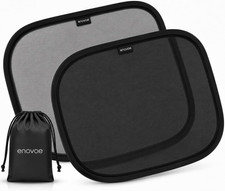 2-Pack Car Window Shades by - 19" x 12" in Side Window Cover for SUVs, Sedans,
