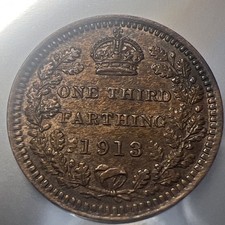 1913 ONE THIRD FARTHING  COIN UNCIRCULATED