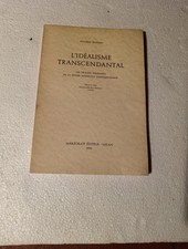 VITTORIO MATHIEU L'idealismo Trascendental Marzorati Editeur/Milan/1959