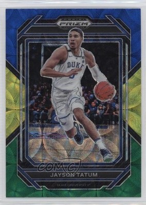 2023 Panini Prizm Draft Picks Choice Blue Yellow & Green Jayson Tatum #51 0v2h