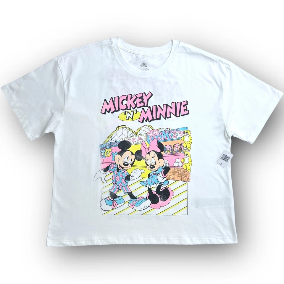 2025 Disney Parks Boardwalk футболка белый графический принт новый - Изображение 3 из 4