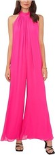 Vince Camuto Womens Halter Pleated Jumpsuit M NEW 99. 91322942