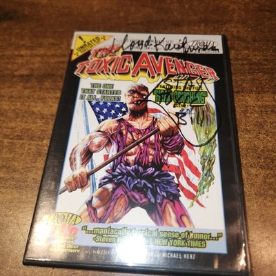 Toxic Avenger Unrated Directors Cut DVD Troma 1998 Film DVD Autographed by Lloyd