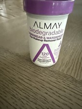 Almay Biodegradable Longwear  Waterproof Eye Makeup Remover Pads 120 Ct