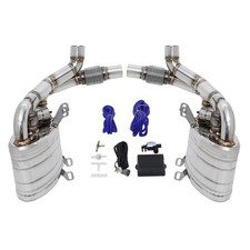 Porsche 911 997 Carrera 2009-2012 Sports Exhaust Valved Silencers Mufflers
