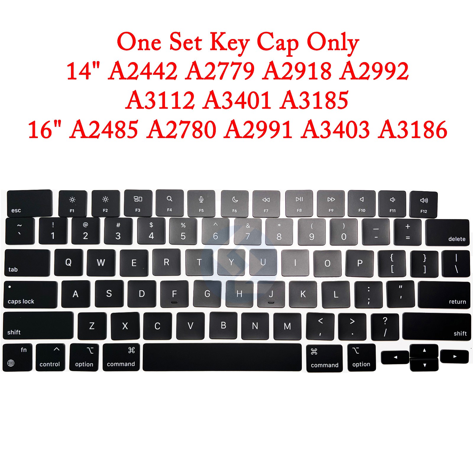 NEW One Set Replacement Keyboard Key Cap Macbook Pro 16" A2485 A2780 2021 2023