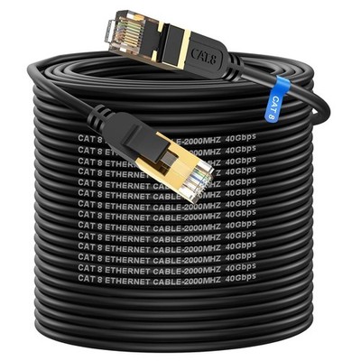 Cat 8 Ethernet Cable, 350FT High Speed Heavy Duty 26AWG Cat8 LAN Network Cable 4