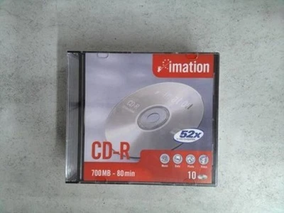 Imation CD-R 700MB 80 Min 52x Blank Recordable Discs - 10 Pack Jewel Case - Image 1 of 2