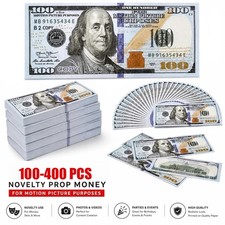 100-400X Prop Fake Looks Money Bills Toys For Pretend Play Games Music Birthday