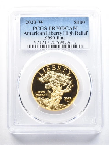 2023-W $100 American Gold Liberty High Relief PR70 DCAM PCGS *0906