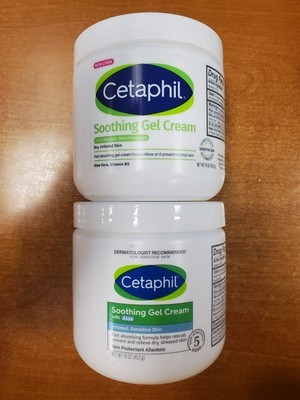 2 Pack: Cetaphil Soothing Gel-Cream + Aloe 16 oz. ea. (Exp 11/26) 5151-R7P4a