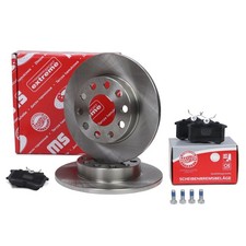 Bremsscheiben + Bremsbeläge hinten für AUDI A4 B6, A4 B7; SEAT EXEO, EXEO ST